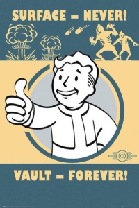 Game Poster - Fallout 4 - Surface Never Vault Forever (91,5 X 61 Cm) in the group MERCH at Bengans Skivbutik AB (5658061)
