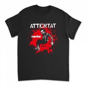 Attentat - Ramlar (Black T-Shirt) in the group MERCHANDISE / T-shirt / Nyheter / Punk at Bengans Skivbutik AB (5659169r)