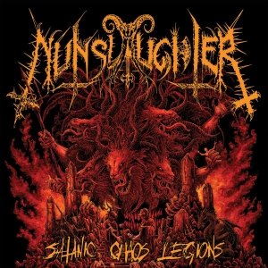 Nunslaughter - Satanic Chaos Legions (Red Transpar in the group VINYL / Upcoming releases / Hårdrock at Bengans Skivbutik AB (5663145)