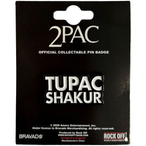 Tupac - Text Logo Pin Badge in the group MERCHANDISE / Pin-Button Badge / Hip Hop-Rap at Bengans Skivbutik AB (5663201)