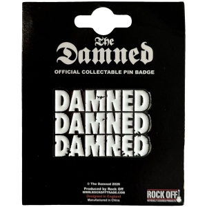 Damned - Stacked Logo Pin Badge in the group MERCHANDISE / Pin-Button Badge / Punk at Bengans Skivbutik AB (5663211)