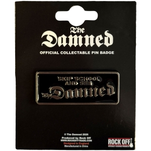 Damned - Skip School Pin Badge in the group MERCHANDISE / Pin-Button Badge / Punk at Bengans Skivbutik AB (5663214)