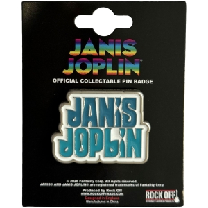 Janis Joplin - Stacked Logo Pin Badge in the group MERCHANDISE / Pin-Button Badge / Pop-Rock at Bengans Skivbutik AB (5663217)