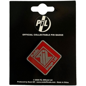 Pil - New Logo Red Pin Badge in the group MERCHANDISE / Pin-Button Badge / Pop-Rock at Bengans Skivbutik AB (5663227)