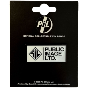 Pil - New Logo Stacked Text Pin Badge in the group MERCHANDISE / Pin-Button Badge / Pop-Rock at Bengans Skivbutik AB (5663229)