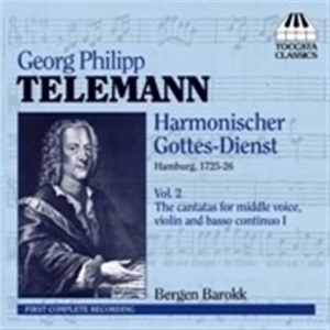 Telemann - Harmon. Gottes-Dienst 2 in the group CD / Klassiskt at Bengans Skivbutik AB (566325)