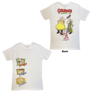 Courage The Cowardly Dog - F&B Jumbo Uni Wht T-Shirt in the group MERCHANDISE / T-shirt / Nyheter /  at Bengans Skivbutik AB (5663597r)