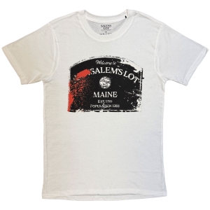 Salems Lot - Welcome... Uni Wht T-Shirt in the group MERCHANDISE / T-shirt / Nyheter / at Bengans Skivbutik AB (5663607r)