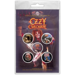 Ozzy Osbourne - Diary Of A Madman Button Badge Pack in the group MERCHANDISE / Pin-Button Badge /  /  at Bengans Skivbutik AB (5665325)