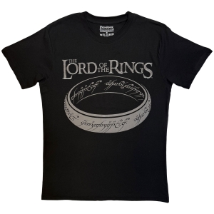 Lord Of The Rings - Greyscale Ring Uni Bl T-Shirt in the group MERCHANDISE / T-shirt / Nyheter / Film-Musikal at Bengans Skivbutik AB (5665548r)