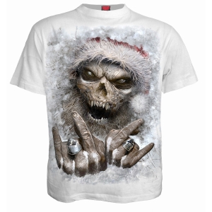 Spiral - Rock Santa - White T-Shirt in the group MERCHANDISE / T-shirt / Nyheter / Övrigt at Bengans Skivbutik AB (5666657r)