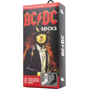 Ac/Dc - Logos Gift Box Uni 3-Pack Socks in the group MERCHANDISE / Strumpor / / at Bengans Skivbutik AB (5667676)