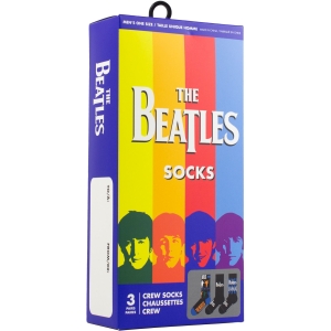 The Beatles - Beatles Gift Box Uni 3-Pack Socks in the group MERCHANDISE / Strumpor / / at Bengans Skivbutik AB (5667686)