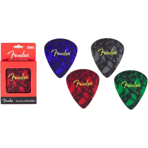 Fender - Colours Premium 4-Piece Coaster Set in the group MERCHANDISE / Merch / Kommande / Pop-Rock at Bengans Skivbutik AB (5667723)