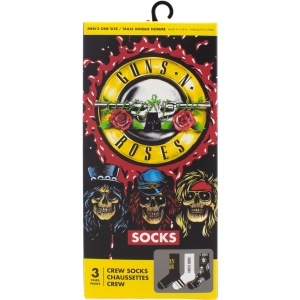 Guns N Roses - Logos Gift Box Uni 3-Pack Socks in the group MERCHANDISE / Strumpor /  /  at Bengans Skivbutik AB (5667736)