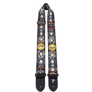 Guns N Roses - Logos Guitar Strap in the group MERCHANDISE / Merch / Kommande / Hårdrock at Bengans Skivbutik AB (5667738)