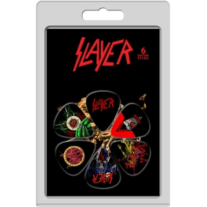 Slayer - Album Covers 6-Pack Plectrum Pack in the group MERCHANDISE / Merch / Kommande / Hårdrock at Bengans Skivbutik AB (5667779)