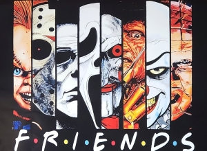 Movie Poster - Slasher Horror Friends 91,5 x 61 cm in the group MERCHANDISE / Poster / TV series at Bengans Skivbutik AB (5668404)