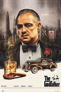 Movie Poster - Godfather - Color 91,5 x 61 cm in the group MERCHANDISE / Poster / Soundtrack at Bengans Skivbutik AB (5668421)