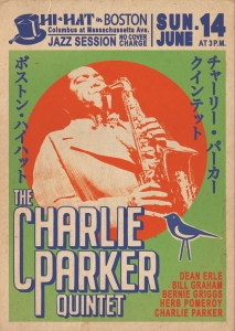 Charlie Parker - Boston Jazz Session (91,5 X 61 Cm) in the group MERCHANDISE / Poster / Jazz at Bengans Skivbutik AB (5668442)