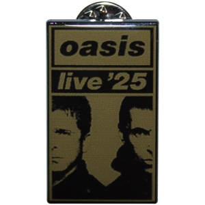 Oasis - Live 25 Gold Split Faces Pin Badge in the group MERCHANDISE / Pin-Button Badge /  /  at Bengans Skivbutik AB (5668615)