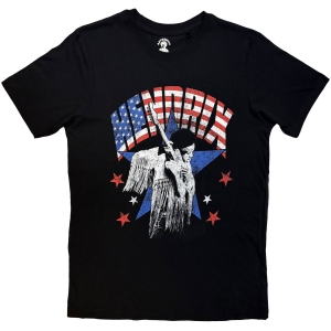 Jimi Hendrix - Flag Uni Bl T-Shirt in the group MERCHANDISE / T-shirt / Nyheter / Pop-Rock at Bengans Skivbutik AB (5668651r)