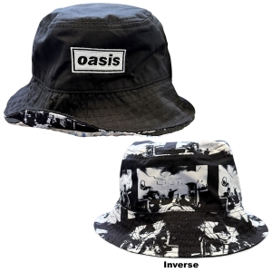 Oasis - Decca Logo / Definitely Maybe Reversible Bl Bucket Hat in the group MERCHANDISE / Merch / Nyheter / Pop-Rock at Bengans Skivbutik AB (5668813)