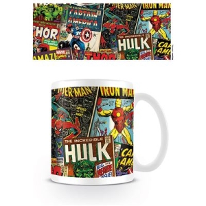Marvel - Marvel Retro (Covers) Mug in the group MERCHANDISE / Mug / Soundtrack at Bengans Skivbutik AB (5669262)