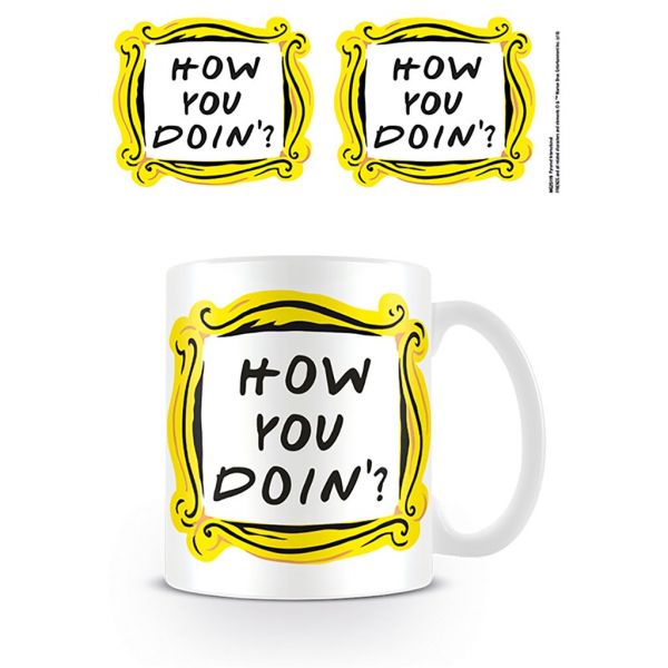 Friends - How You Doin' Mug in the group MERCH / Home & decor / Mugs at Bengans Skivbutik AB (5669290)