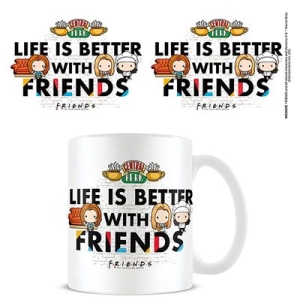 Friends - Friends  (Life Is Better With Friends - Chibi) Mug in the group MERCHANDISE / Mug / Soundtrack at Bengans Skivbutik AB (5669302)