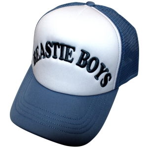 Beastie Boys - Text Logo Wht/Denim Mesh-Back Cap in the group MERCHANDISE / Merch / Kommande / Hip Hop-Rap at Bengans Skivbutik AB (5671078)
