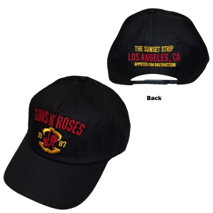 Guns N Roses - Sunset Strip 87 Bl Baseball Cap in the group MERCHANDISE / Cap /  /  at Bengans Skivbutik AB (5671099)