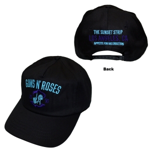 Guns N Roses - Sunset Strip 91 Bl Baseball Cap in the group MERCHANDISE / Cap /  /  at Bengans Skivbutik AB (5671100)