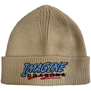Imagine Dragons - Logo Natrl Beanie Hat in the group MERCHANDISE / Merch / Nyheter / Pop-Rock at Bengans Skivbutik AB (5671103)