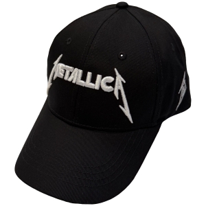 Metallica - Text & M Logos Bl Baseball Cap in the group MERCHANDISE / Cap /  /  at Bengans Skivbutik AB (5671112)