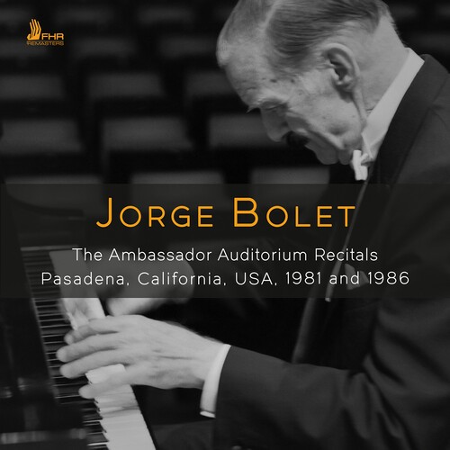 Jorge Bolet - The Ambassador Auditorium Recitals in the group CD / Klassiskt at Bengans Skivbutik AB (5671297)