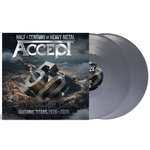 Accept - Teutonic Titans 1976-2028 (2Lp Gatefold Solid Silver Vinyl) in the group VINYL / Upcoming releases / Hårdrock at Bengans Skivbutik AB (5671619)