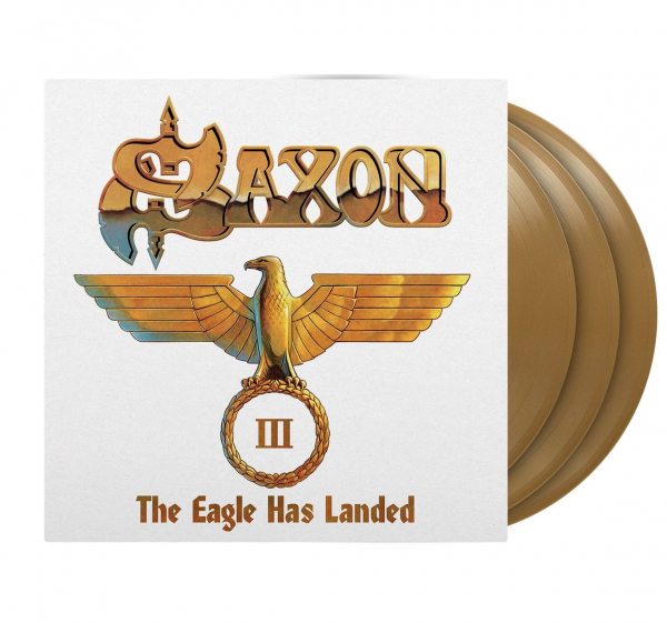 Saxon - The Eagle Has Landed III (Gold Coloured Vinyl / 3LP) in the group VINYL / Upcoming releases / Hårdrock,Pop-Rock at Bengans Skivbutik AB (5671991)