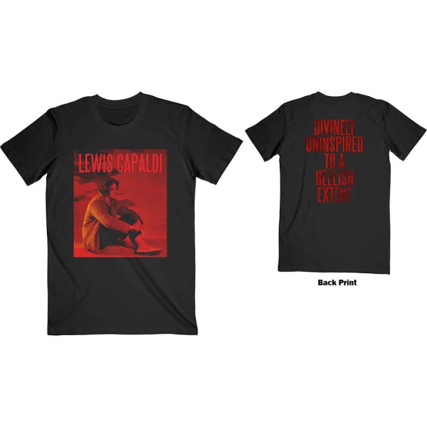 Lewis Capaldi - Divinely Uninspired Uni Bl T-Shirt in the group MERCHANDISE / T-shirt / Nyheter / Pop-Rock at Bengans Skivbutik AB (5673837)