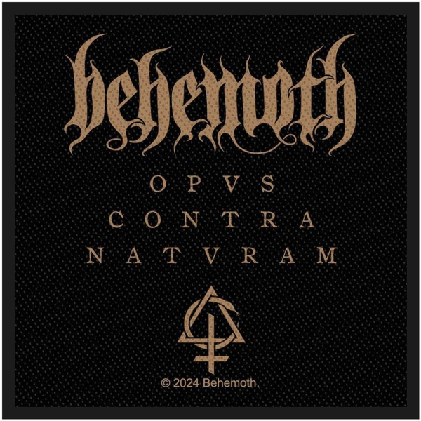 Behemoth - Opvs Contra Natvram Standard Patch in the group MERCHANDISE / Patch / / at Bengans Skivbutik AB (5673980)