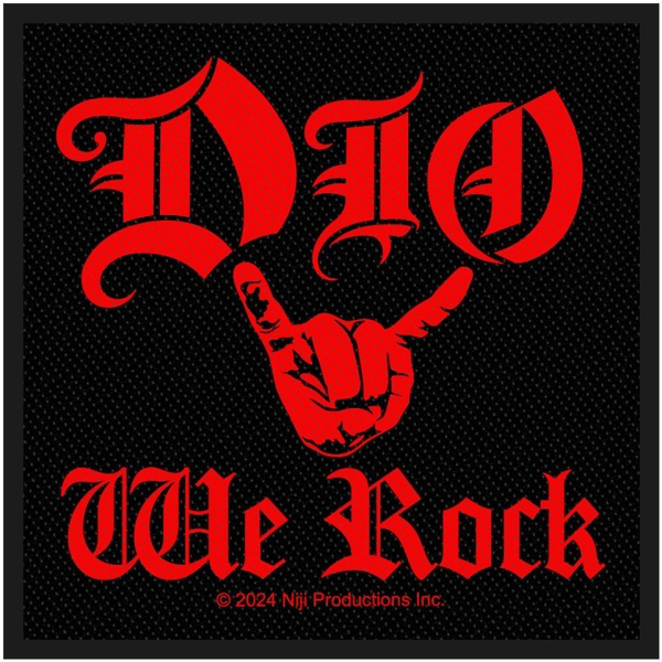 Dio - We Rock Standard Patch in the group MERCHANDISE / Patch /  /  at Bengans Skivbutik AB (5673983)