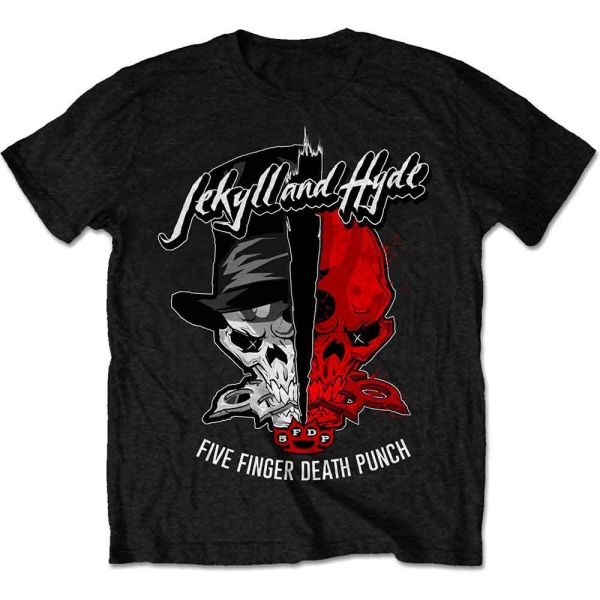 Five Finger Death Punch - Jekyll & Hyde Uni Bl T-Shirt in the group MERCHANDISE / T-shirt / Nyheter / Hårdrock at Bengans Skivbutik AB (5674001r)