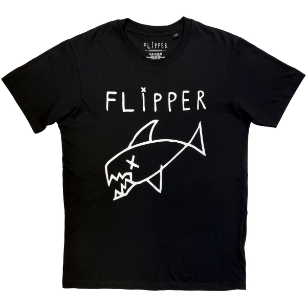 Flipper - Long Fish Uni Bl T-Shirt in the group MERCHANDISE / T-shirt / Nyheter / Punk at Bengans Skivbutik AB (5674002r)