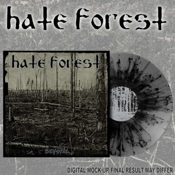Hate Forest - Scythia (Grey/Black Splatter Vinyl in the group VINYL / Upcoming releases / Hårdrock at Bengans Skivbutik AB (5674060)