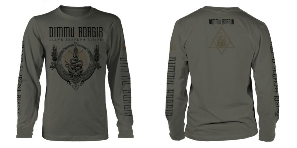Dimmu Borgir - L/S Grand Serpent Rising (Xxl) Mili in the group MERCHANDISE / T-shirt / Kommande / Hårdrock at Bengans Skivbutik AB (5674081)
