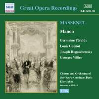 Massenet Jules - Manon in the group Externt_Lager /  at Bengans Skivbutik AB (567410)