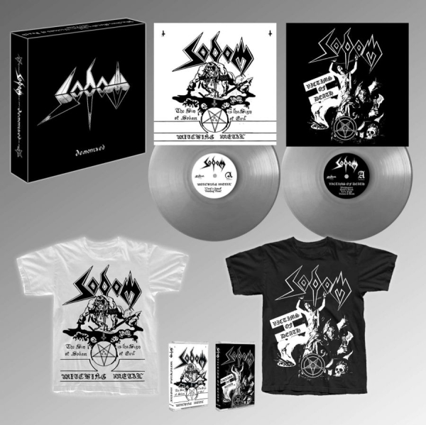 Sodom - Demonized (2 Lp Silver Vinyl, Mc, T in the group VINYL / Upcoming releases / Hårdrock at Bengans Skivbutik AB (5674112)
