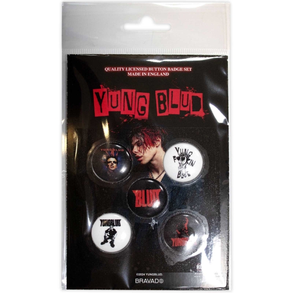 Yungblud - Logos Button Badge Pack in the group MERCHANDISE / Pin-Button Badge / / at Bengans Skivbutik AB (5674319)