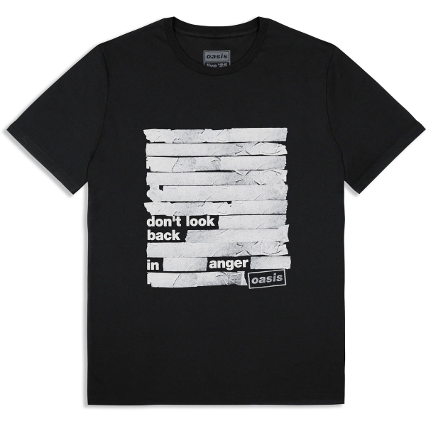 Oasis - Don't Look Back In Anger Tape Uni Bl T-Shirt in the group MERCHANDISE / T-shirt / Nyheter / Pop-Rock at Bengans Skivbutik AB (5674550r)