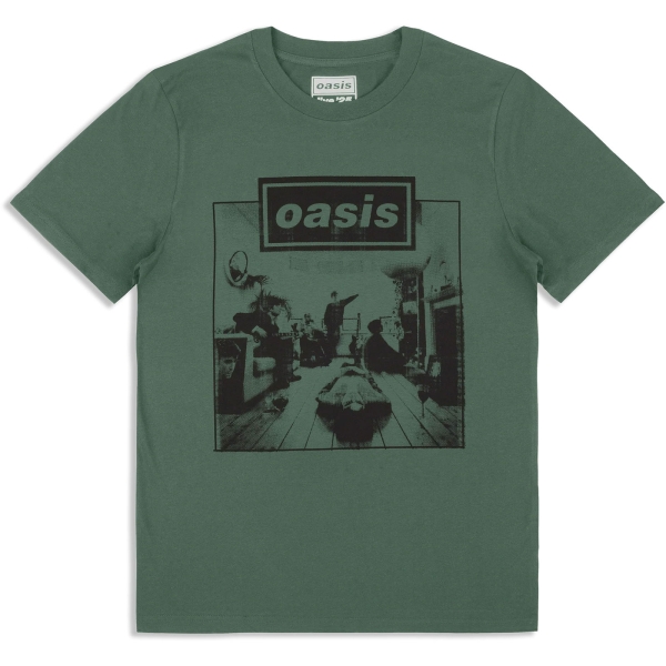 Oasis - Definitely Maybe Frame Green T-Shirt in the group MERCHANDISE / T-shirt / Nyheter / Pop-Rock at Bengans Skivbutik AB (5674565r)